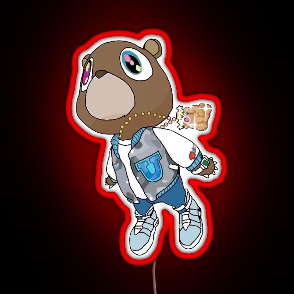 Graduation Bear Rgb Led Neon Sign Pop Wall Art Bar Wall Decor - Shineneon