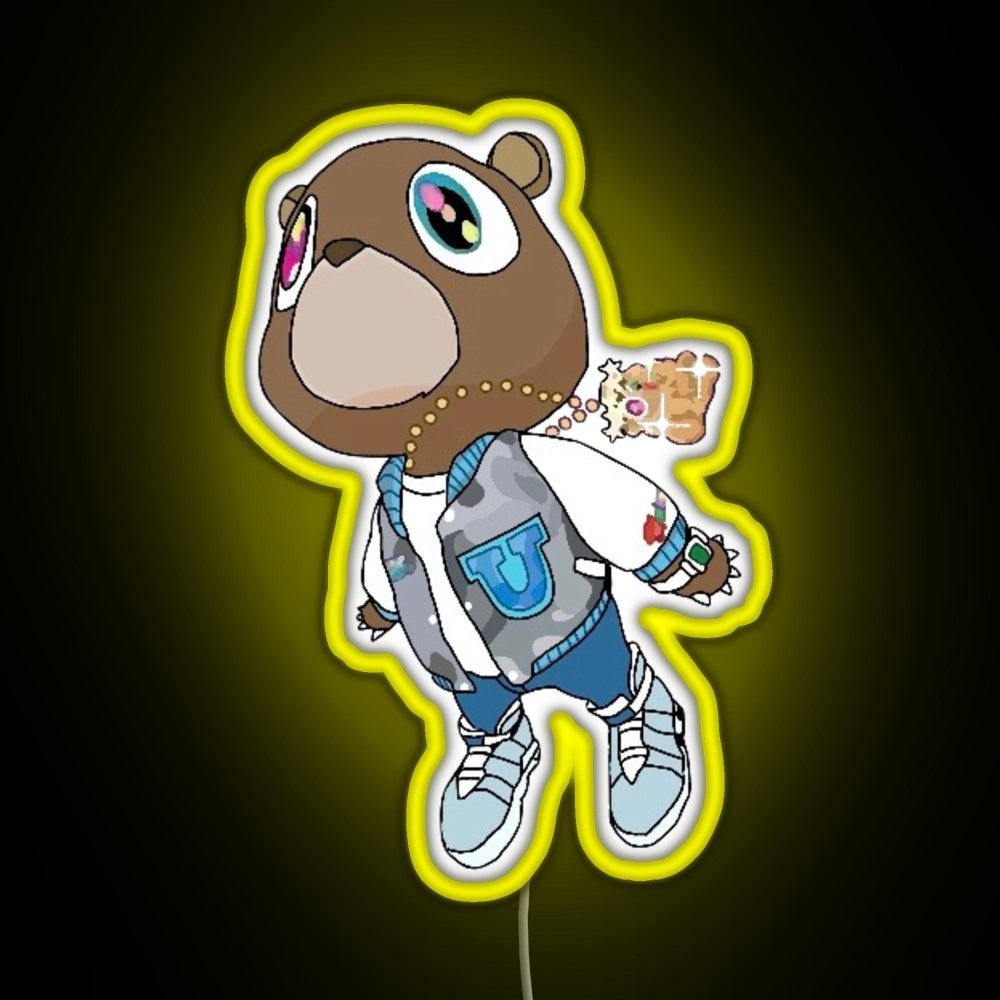 Graduation Bear Rgb Led Neon Sign Pop Wall Art Bar Wall Decor - Shineneon