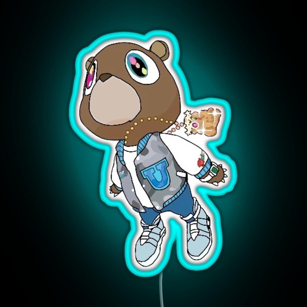 Graduation Bear Rgb Led Neon Sign Pop Wall Art Bar Wall Decor - Shineneon