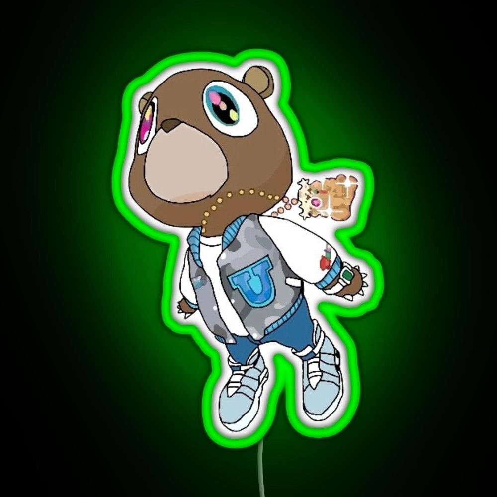 Graduation Bear Rgb Led Neon Sign Pop Wall Art Bar Wall Decor - Shineneon