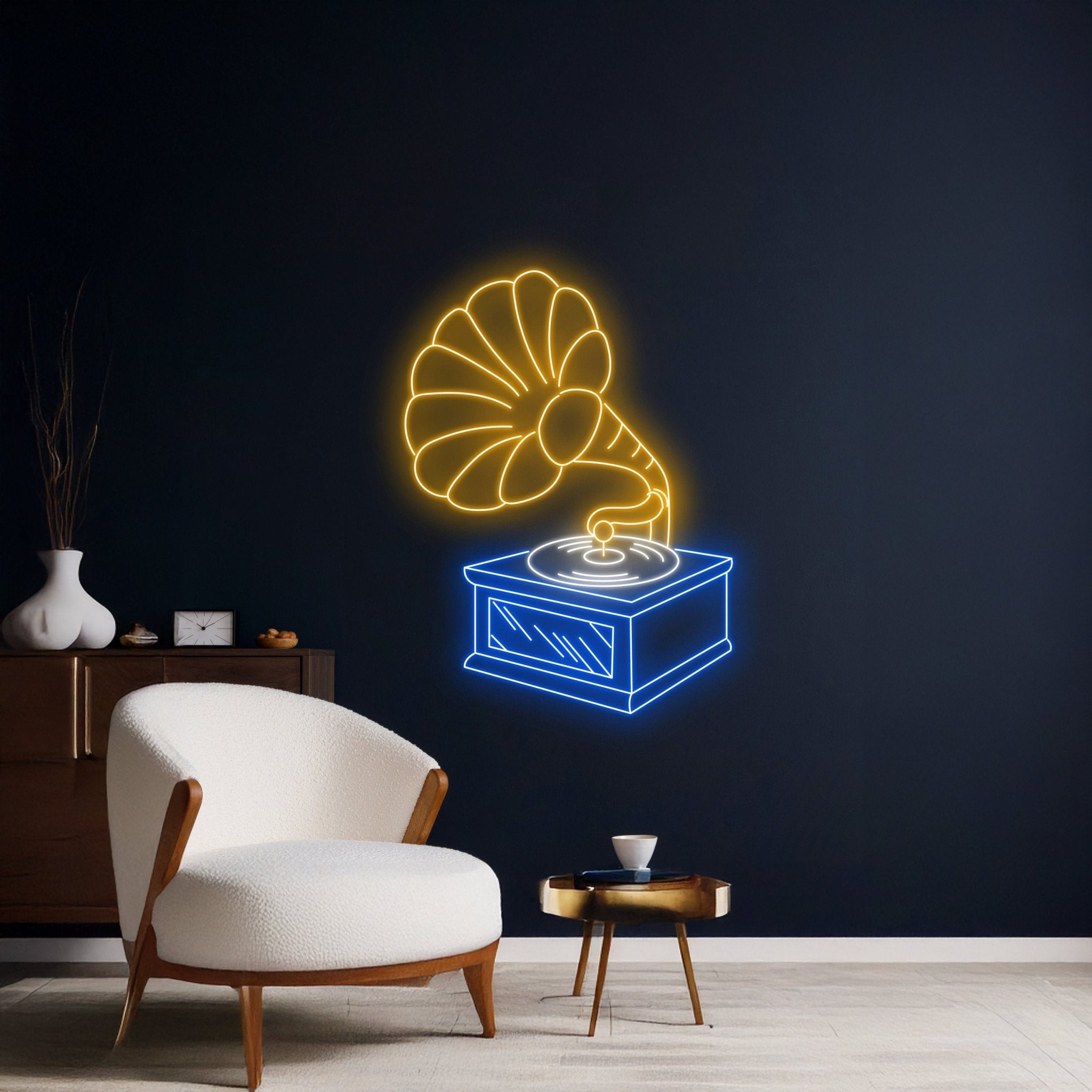 Gramophone Led Sign Artist Led Sign - Shineneon