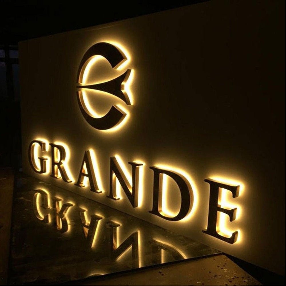 Grande 3D Backlit Channel Letters Led Light Sign - Shineneon