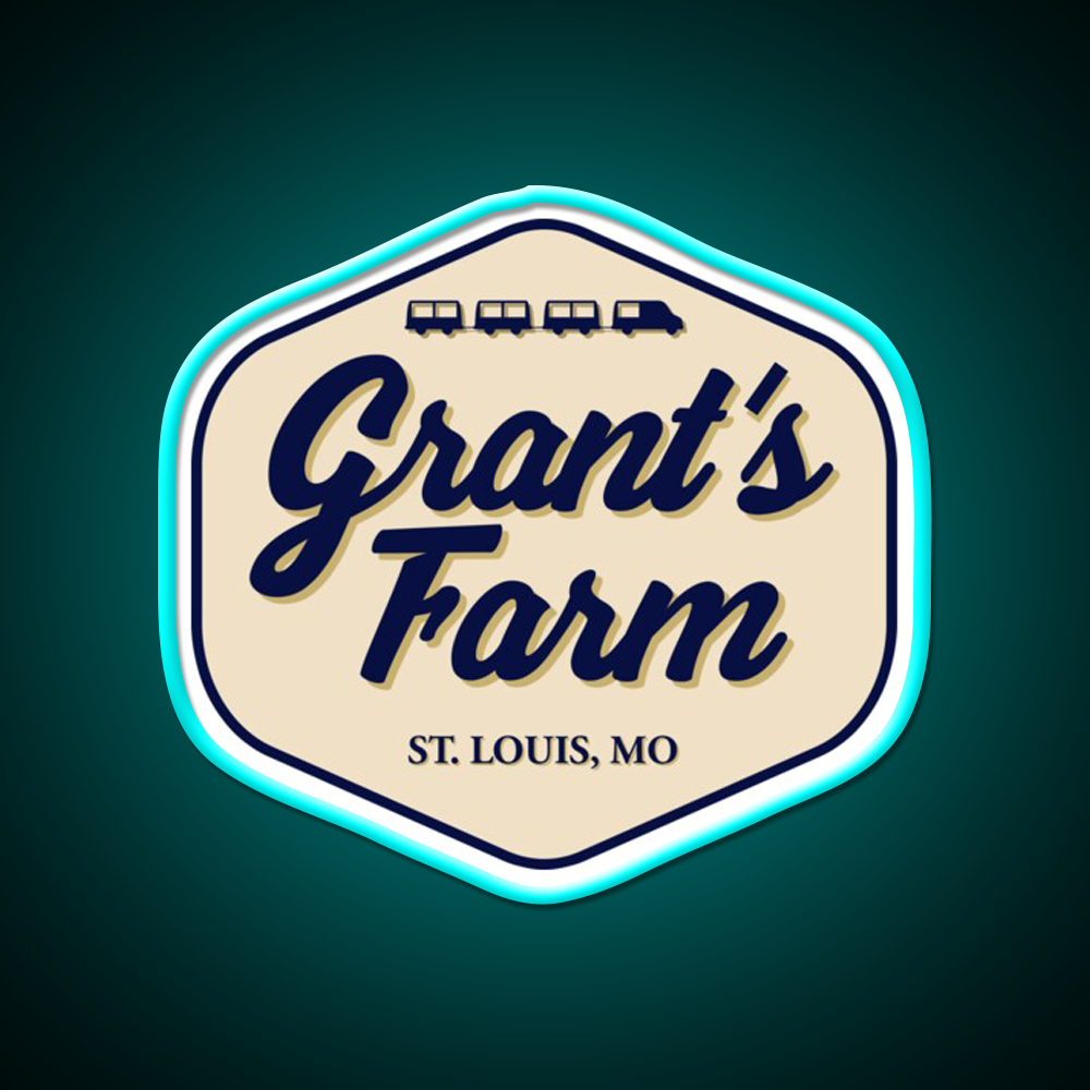 Grants Farm Beer Bar Decor Led Neon Sign Rgb Color - Size and dimension reference