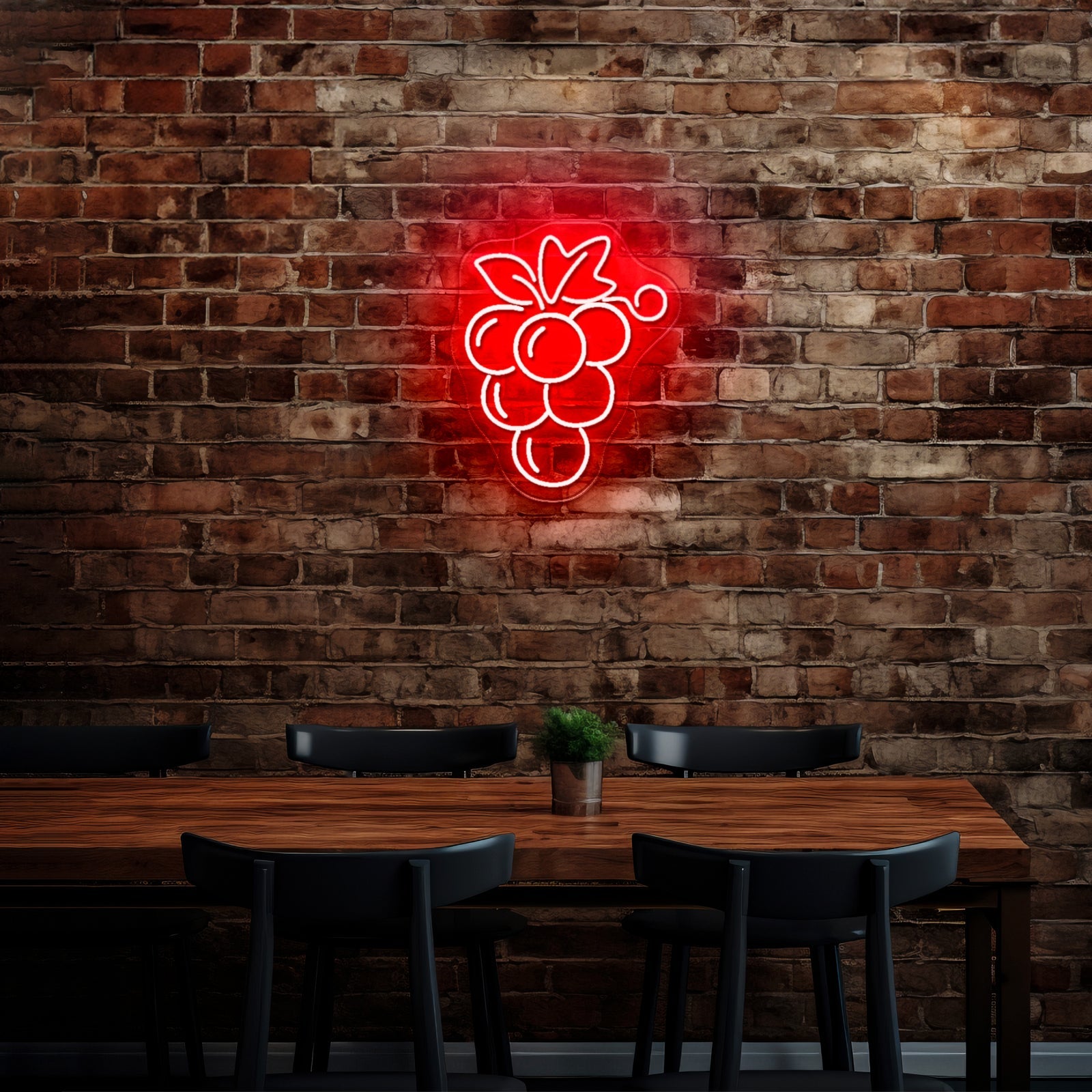 Grape Led Sign Grape Sign Kitchen Wall Decor Led Light Signs - Shineneon