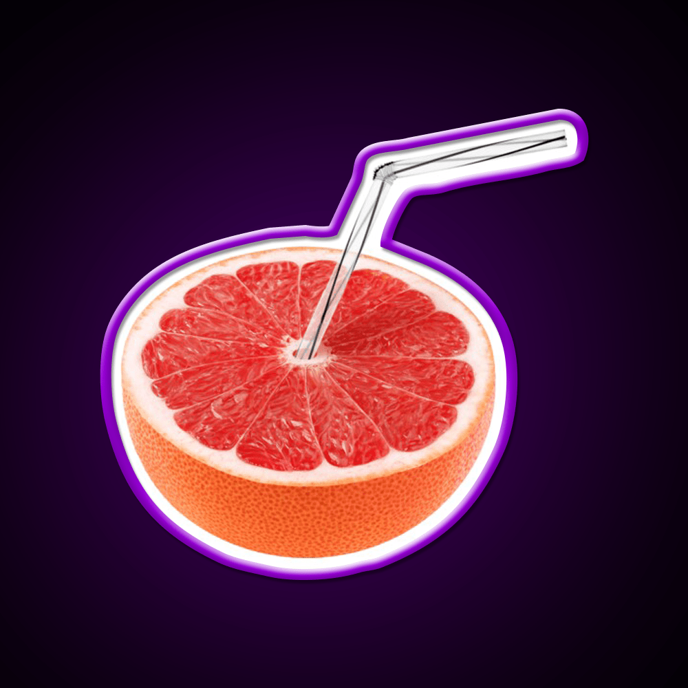 Grapefruit Juice Cocktail Bar Decor Led Neon Sign Rgb Color - Shineneon