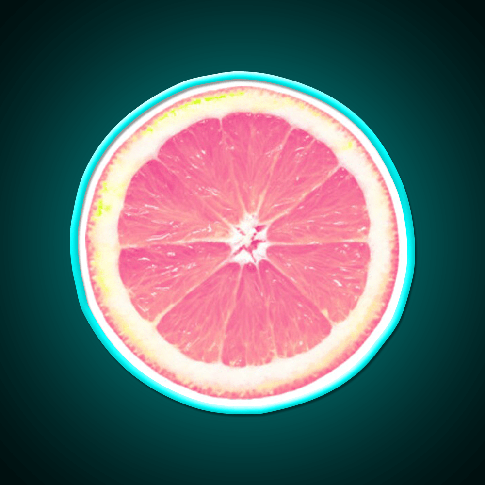 Grapefruit Slice Snack Food Led Neon Sign Rgb Color - Shineneon