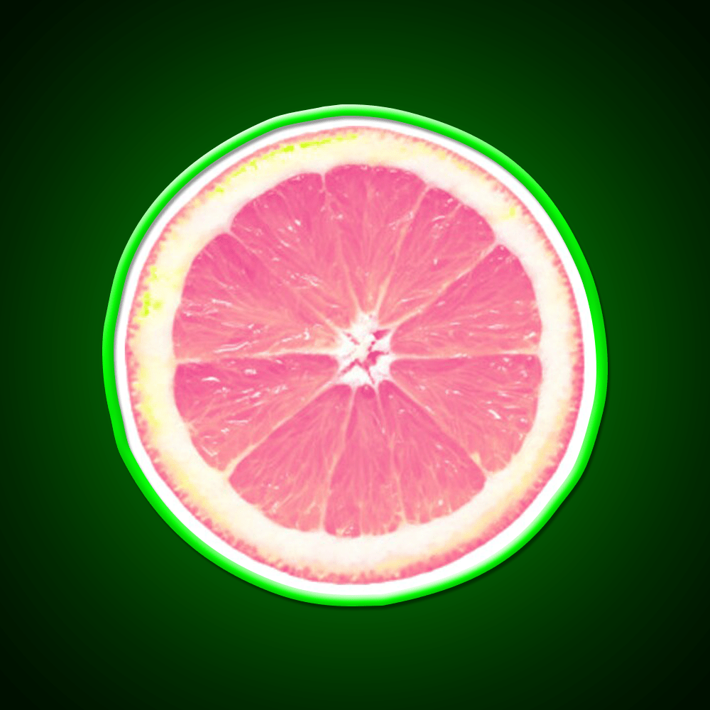 Grapefruit Slice Snack Food Led Neon Sign Rgb Color - Shineneon