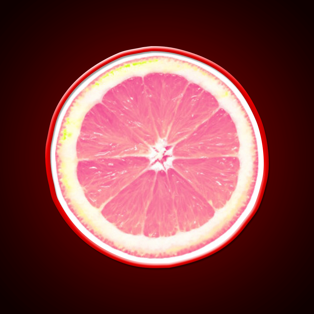Grapefruit Slice Snack Food Led Neon Sign Rgb Color - Shineneon