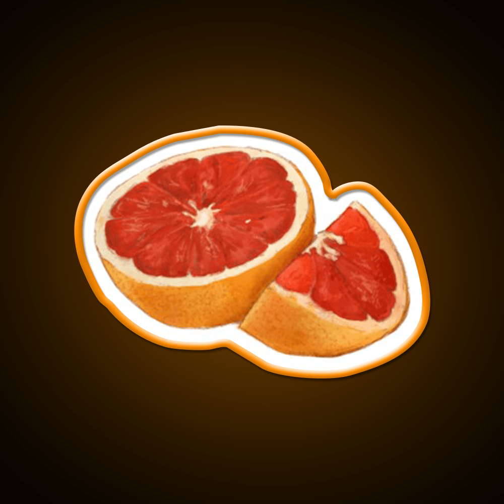 Grapefruit Snack Food Led Neon Sign Rgb Color - Shineneon