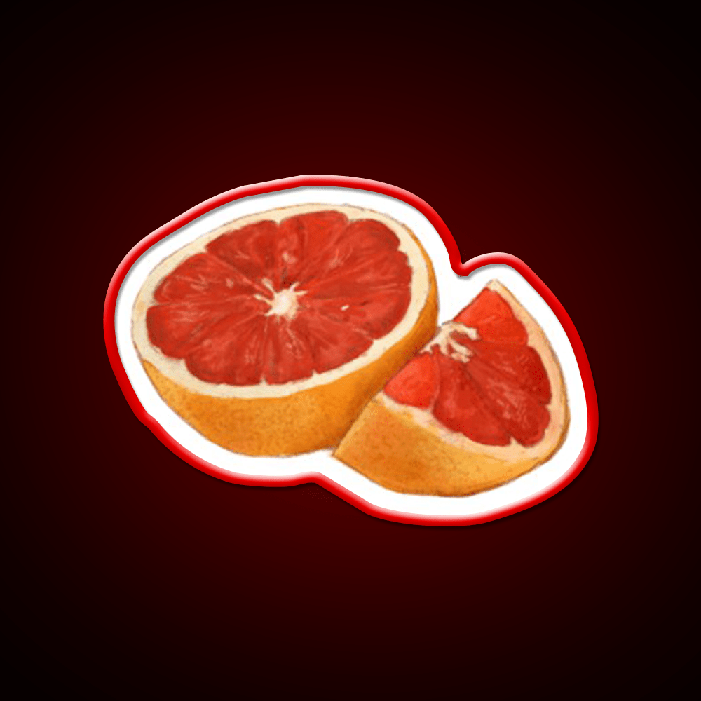 Grapefruit Snack Food Led Neon Sign Rgb Color - Shineneon
