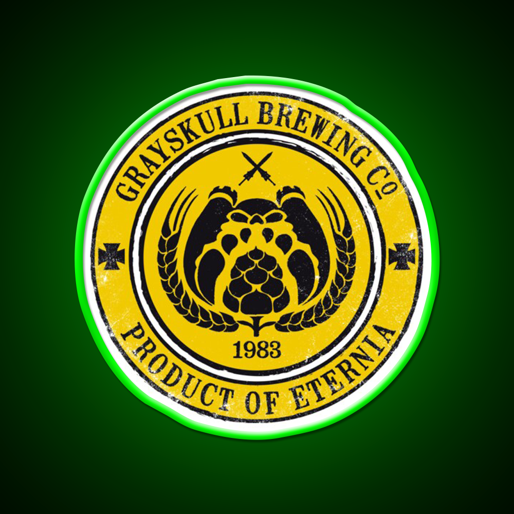 Grayskull Brewing Company Yellow Beer Bar Decor Led Neon Sign Rgb Color - LED neon sign view 8
