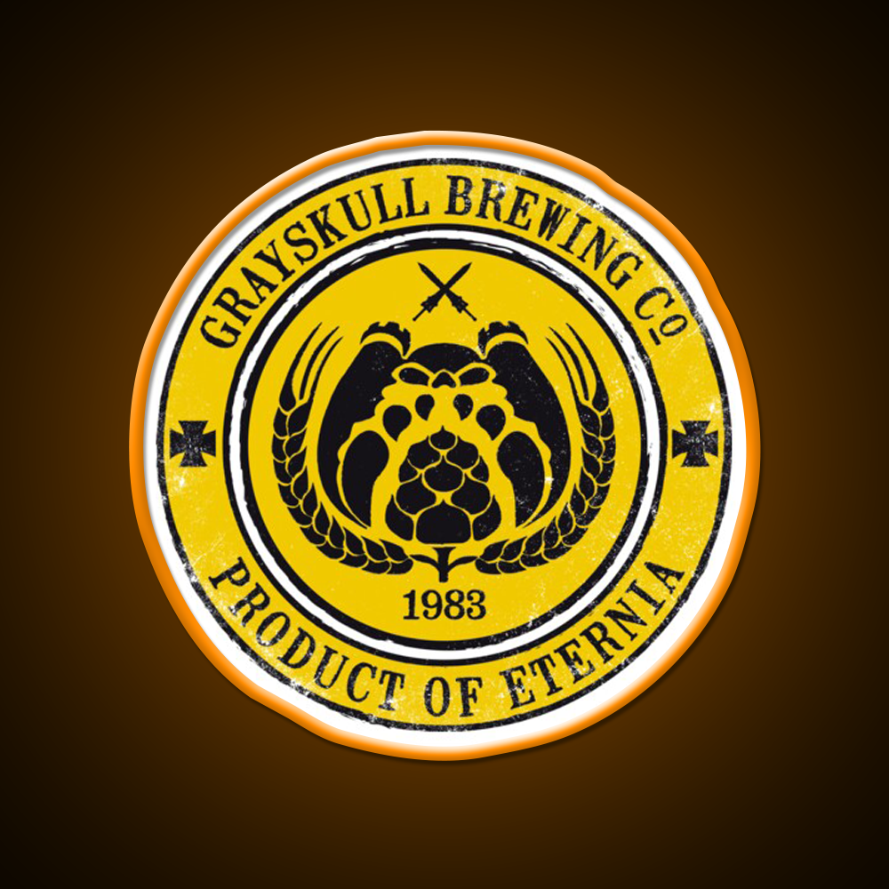 Grayskull Brewing Company Yellow Beer Bar Decor Led Neon Sign Rgb Color - LED neon sign view 6