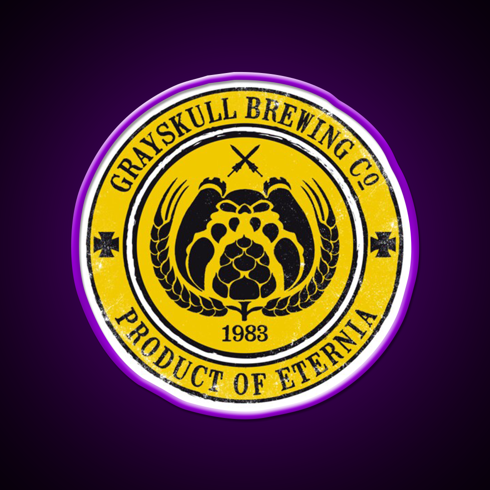 Grayskull Brewing Company Yellow Beer Bar Decor Led Neon Sign Rgb Color - LED neon sign view 9