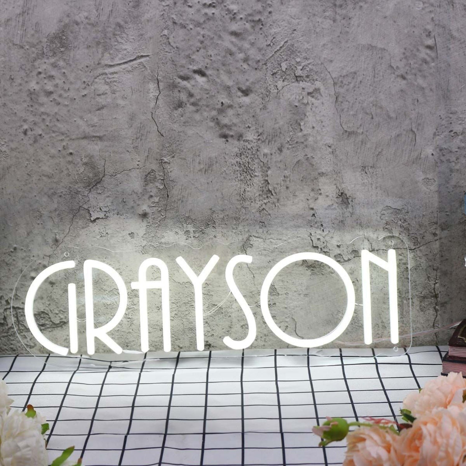 Grayson White Led Neon Sign - Shineneon