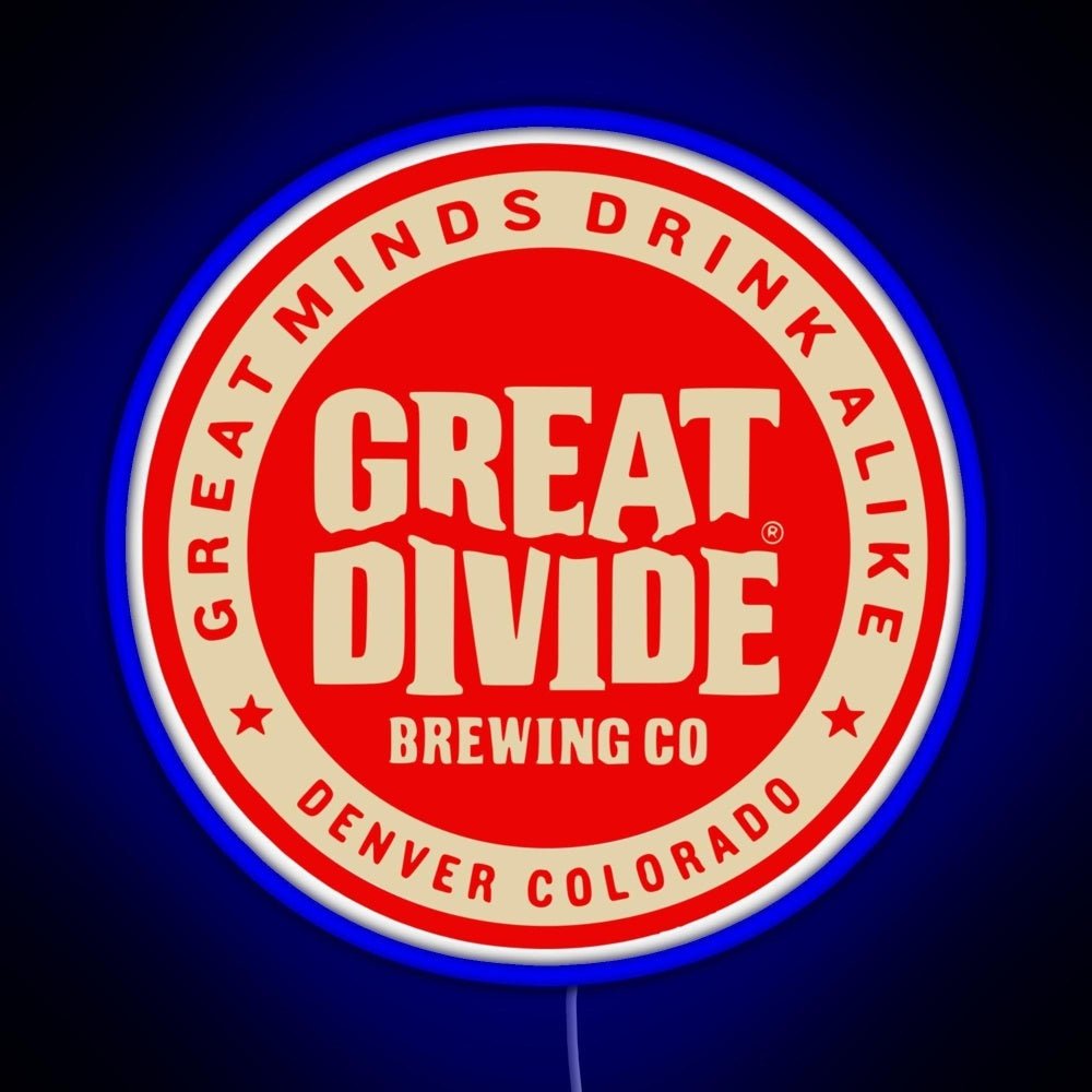 Great Divide Brewing Co Logo Rgb Led Neon Sign Pop Wall Art - Shineneon
