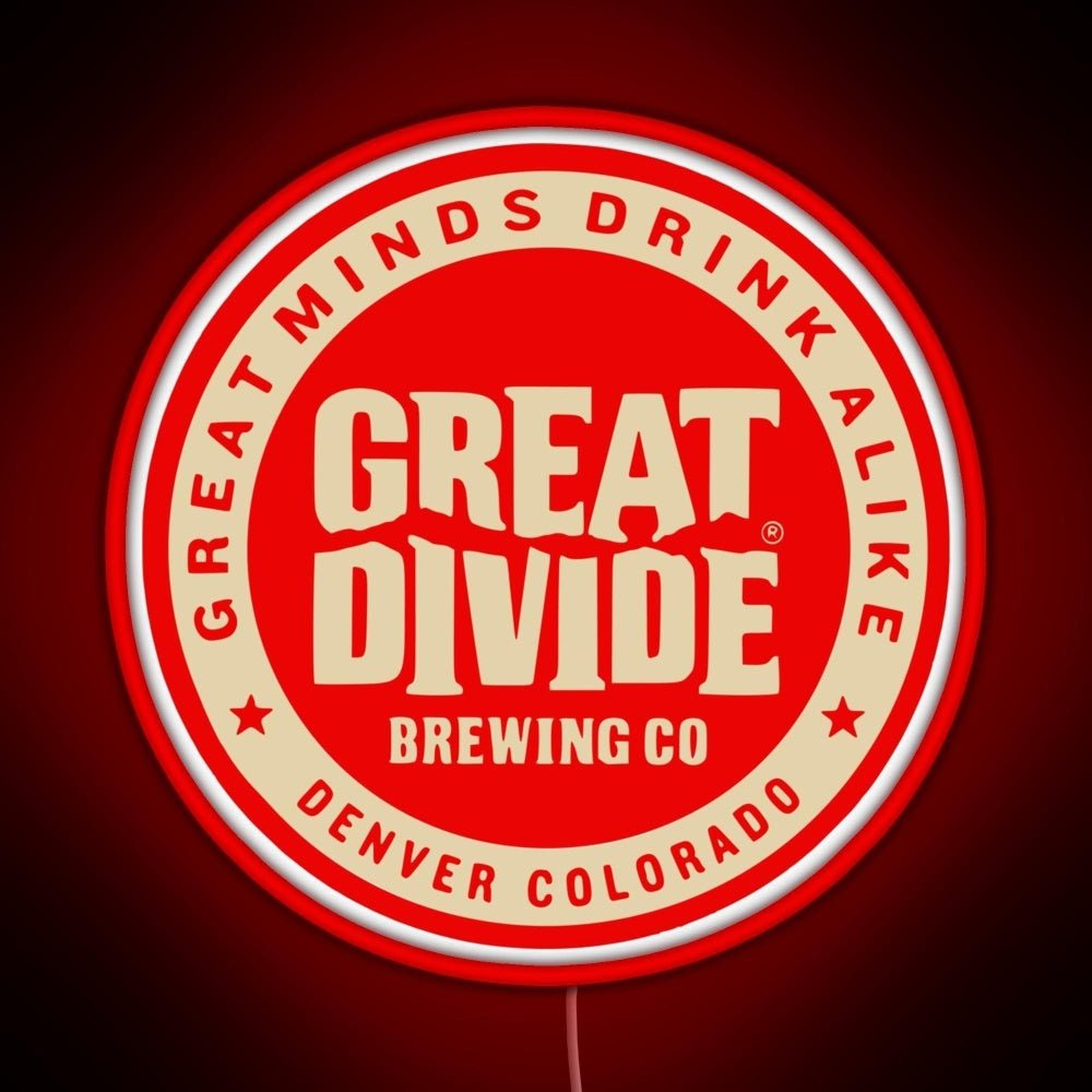 Great Divide Brewing Co Logo Rgb Led Neon Sign Pop Wall Art - Shineneon
