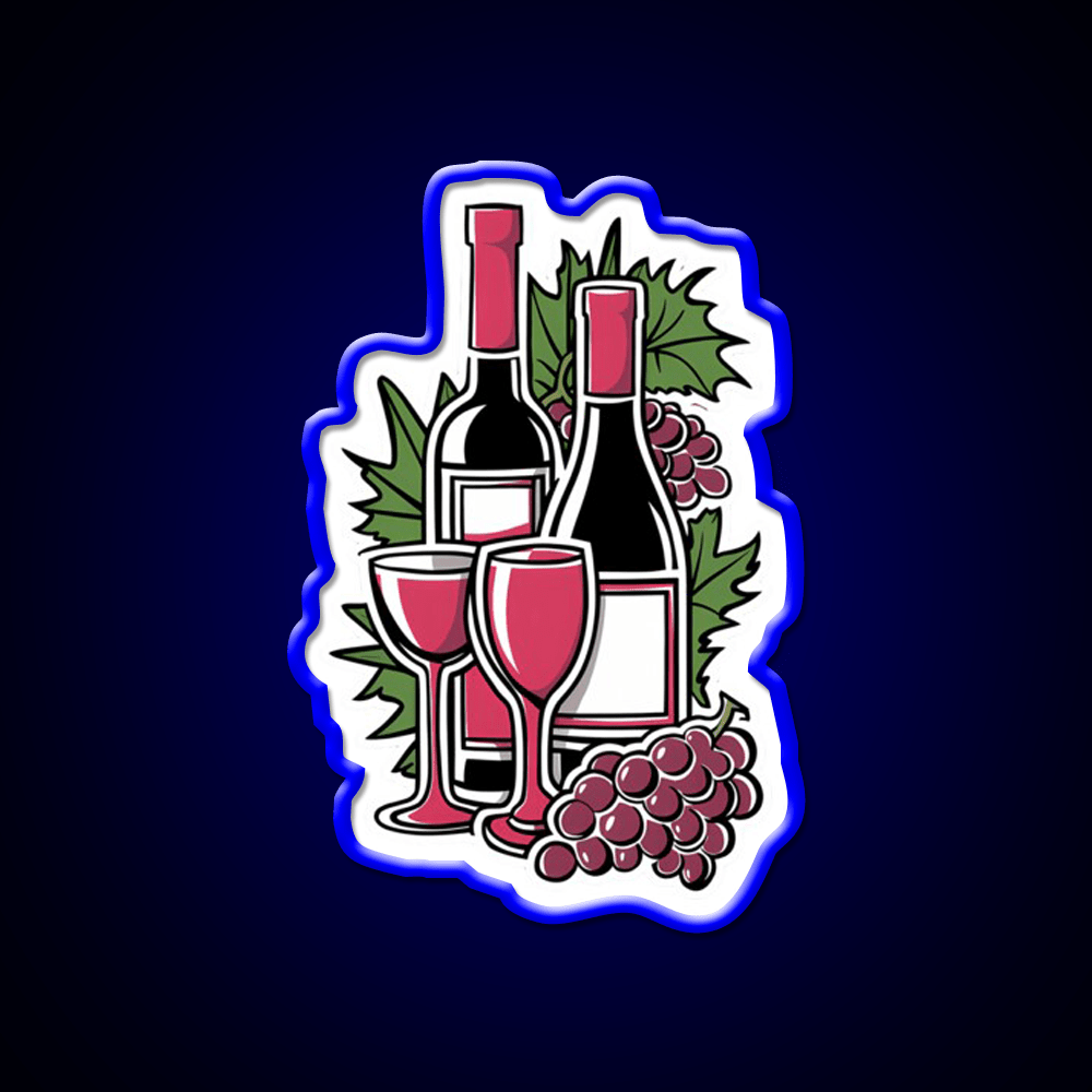 Great Ripped Red Wine Party Drink Tequila Led Neon Sign Rgb Color - Shineneon