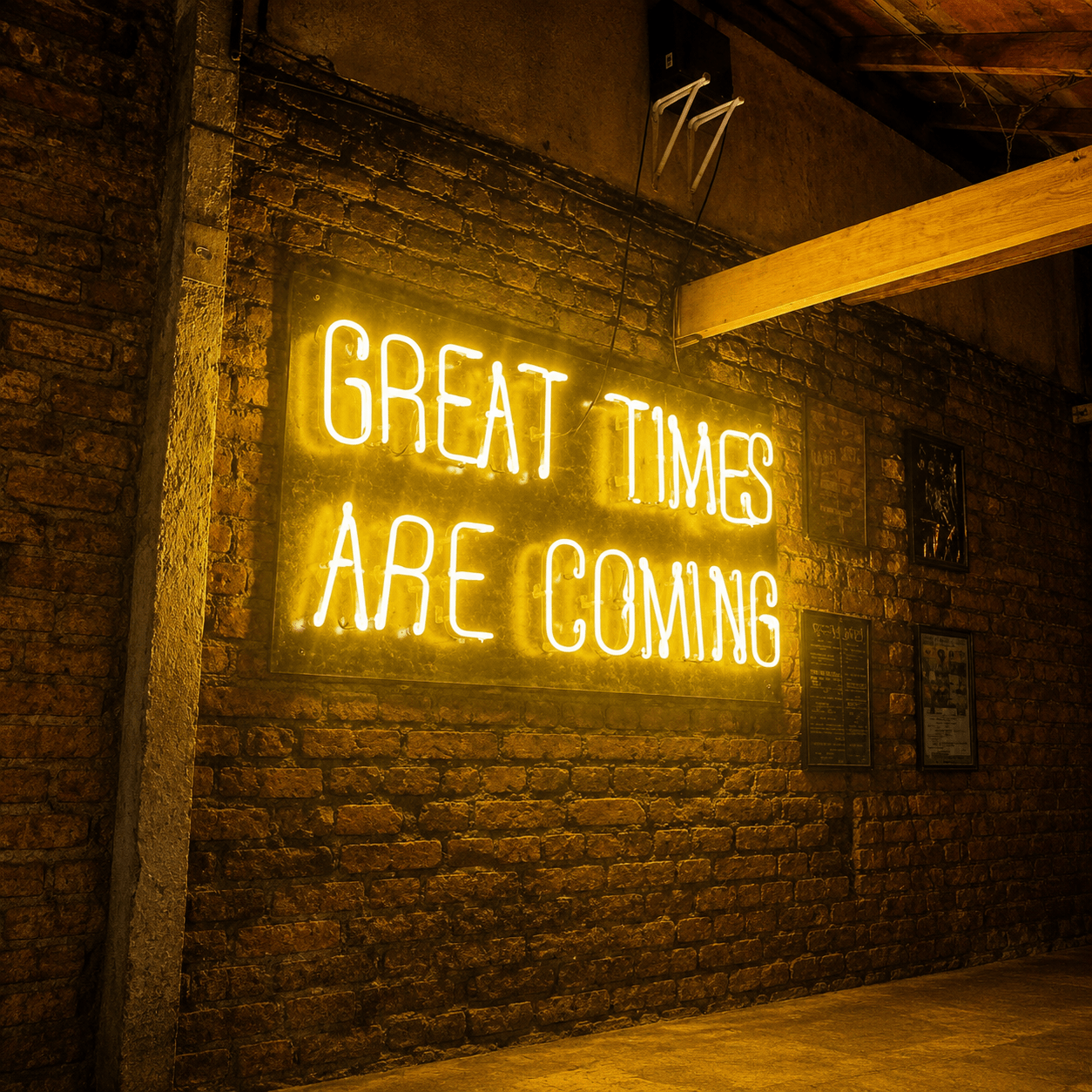 Great Times Are Coming LED Neon Sign Home Wall Art - Shineneon