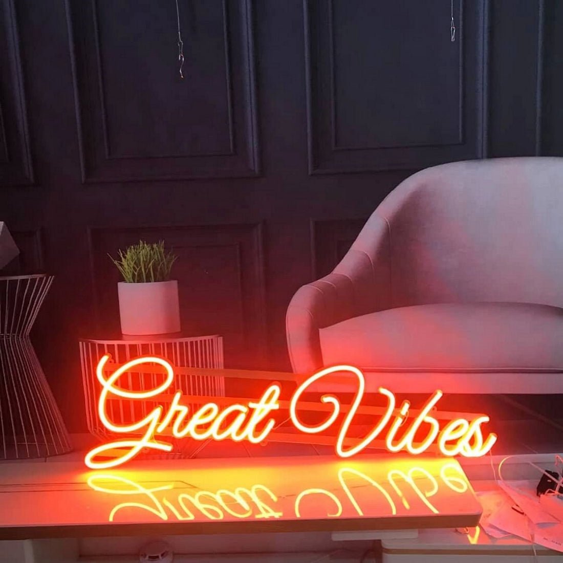 Great Vibes Led Sign Business Neon Sign - Shineneon
