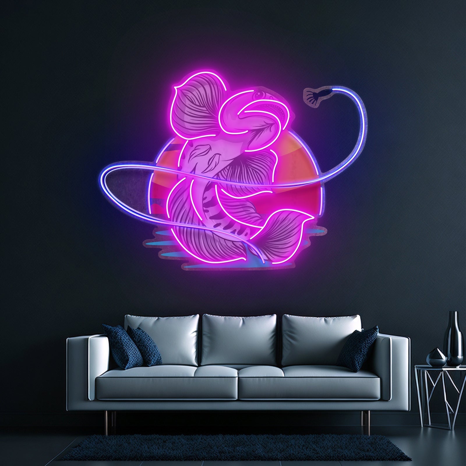 Greeb Fish Eat Bait Led Neon Sign Light Custom Led Signs - Shineneon