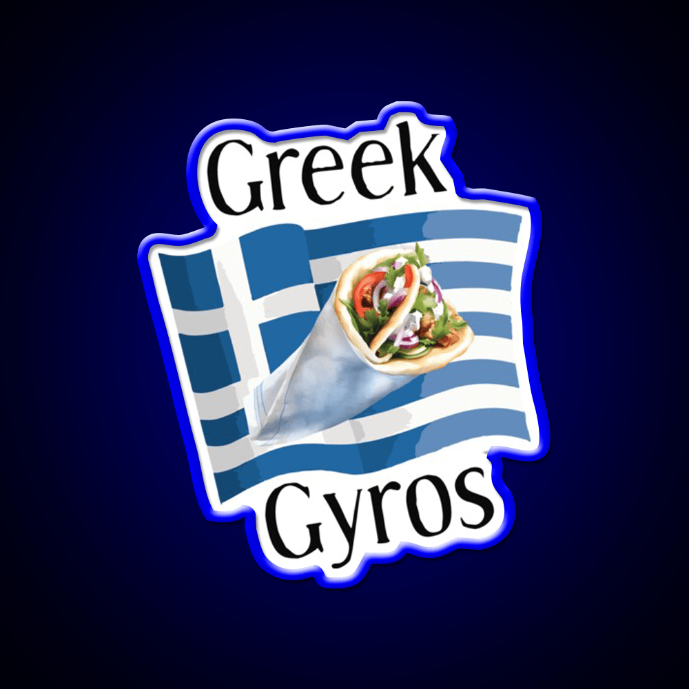 Greek Gyros Snack Food Led Neon Sign Rgb Color - Shineneon