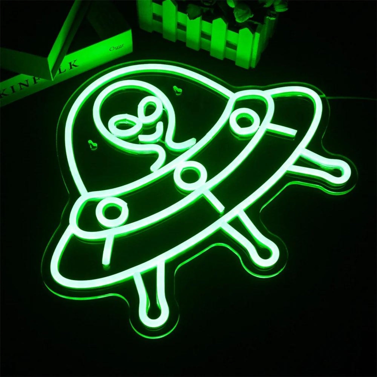 Green Alien Affortable LED Neon Sign - Shineneon