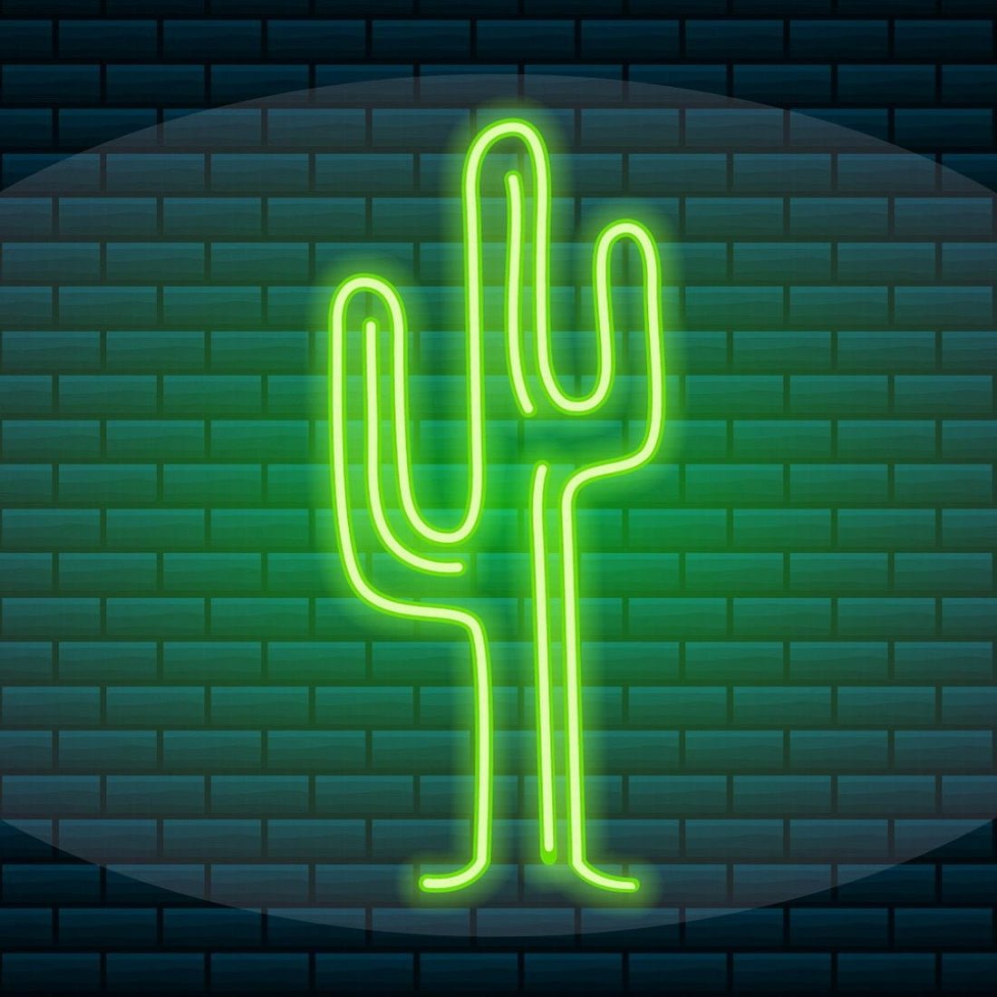Green Cactus Led Sign Business Neon Sign - Shineneon