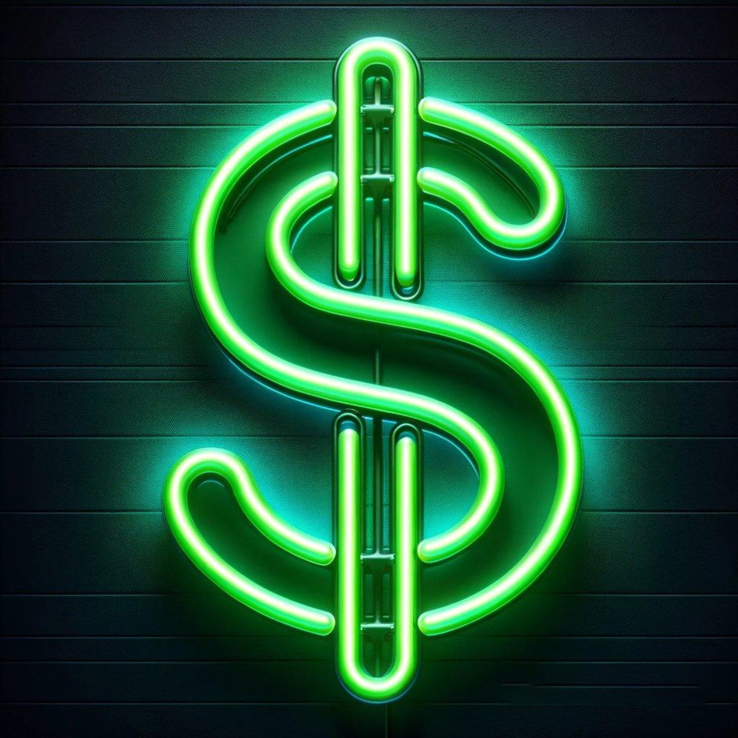 Green Dollar Led Neon Sign For Commercial Wall Decor Money Theme Bar Restaurant | Shineneon