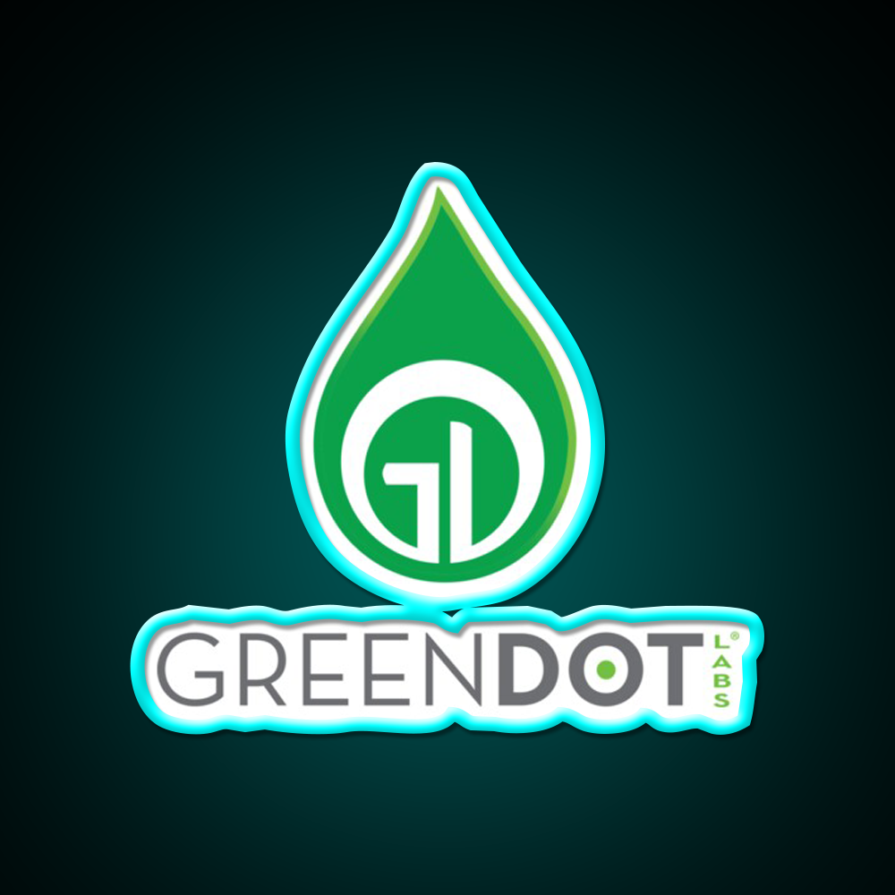 Green Dot Labs Hemp Inspired Green Leaf Led Neon Sign Rgb Color - Size and dimension reference