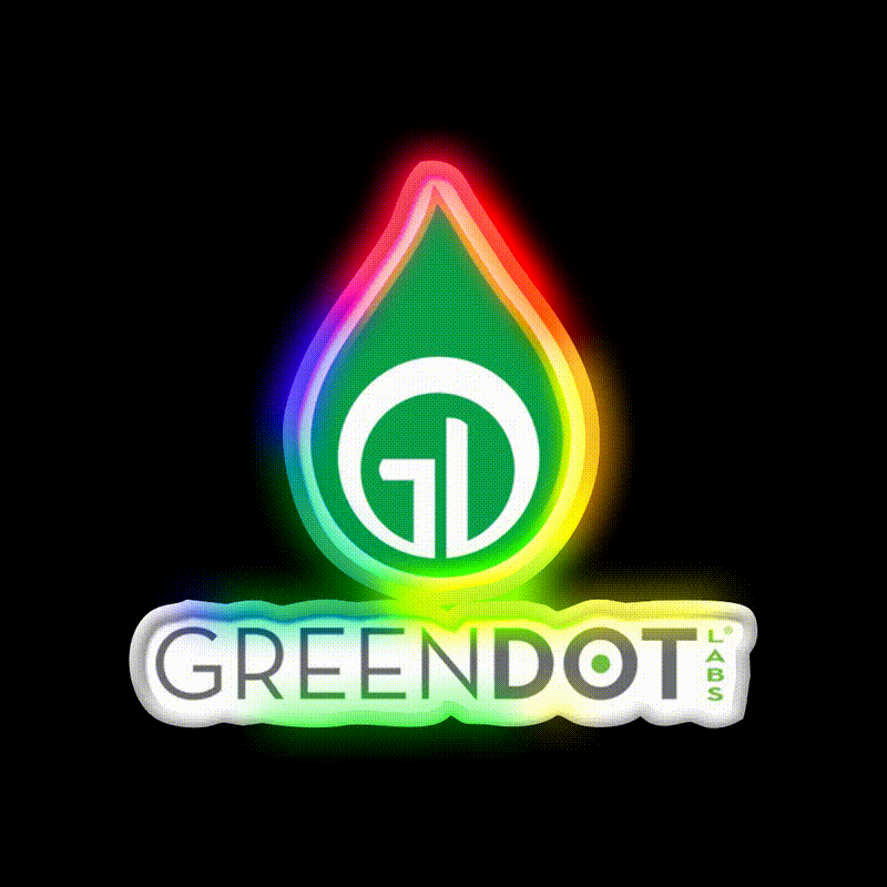 Green Dot Labs Hemp Inspired Green Leaf Led Neon Sign Rgb Color - LED neon sign close-up detail