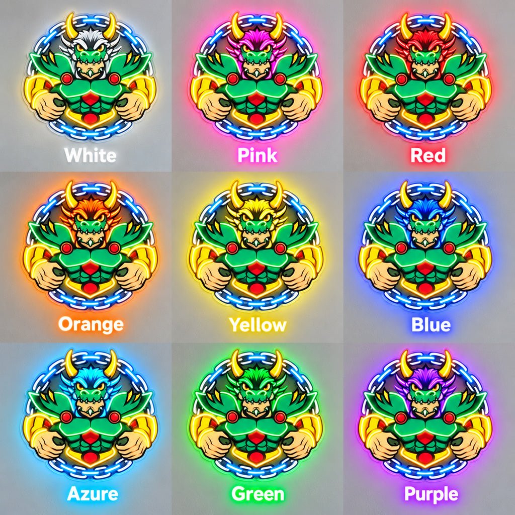 Green Dragon Mascot LED Neon Sign - Shineneon