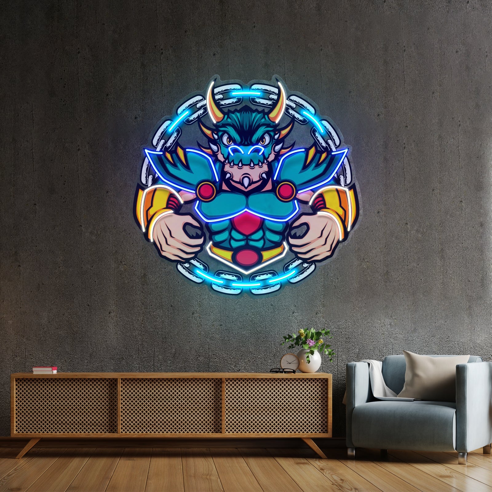 Green Dragon Mascot Led Neon Sign Light Custom Led Signs - Shineneon