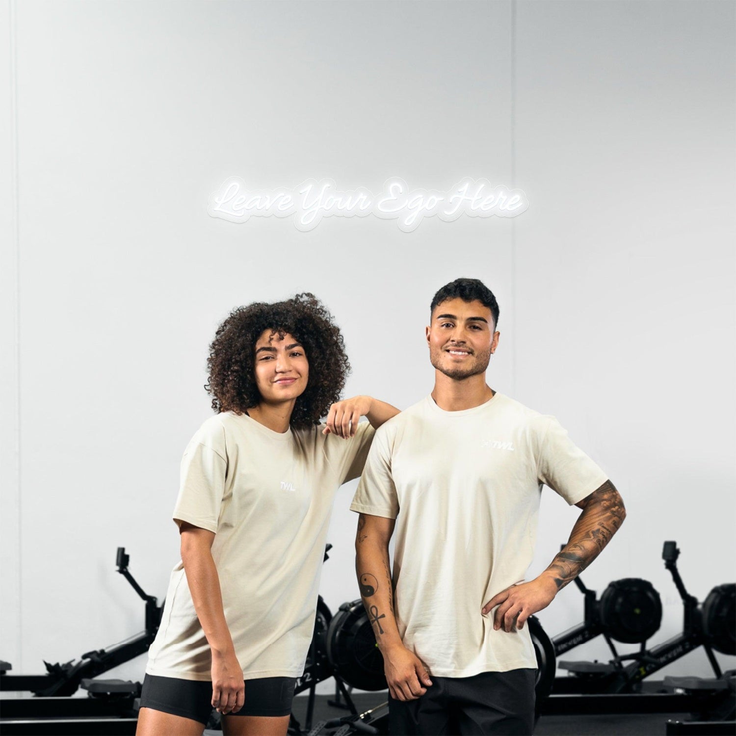 Green Handwritten Leave Your Ego Here Led Neon Sign Gym Decor | Shineneon