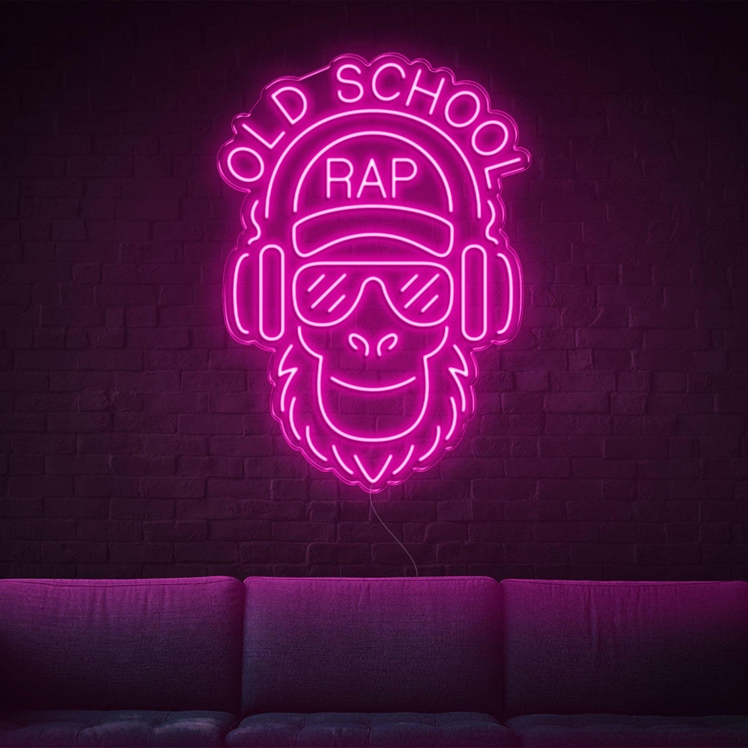 Green Monkey Old School Rap Led Neon Sign For Hip-Hop Room | Shineneon
