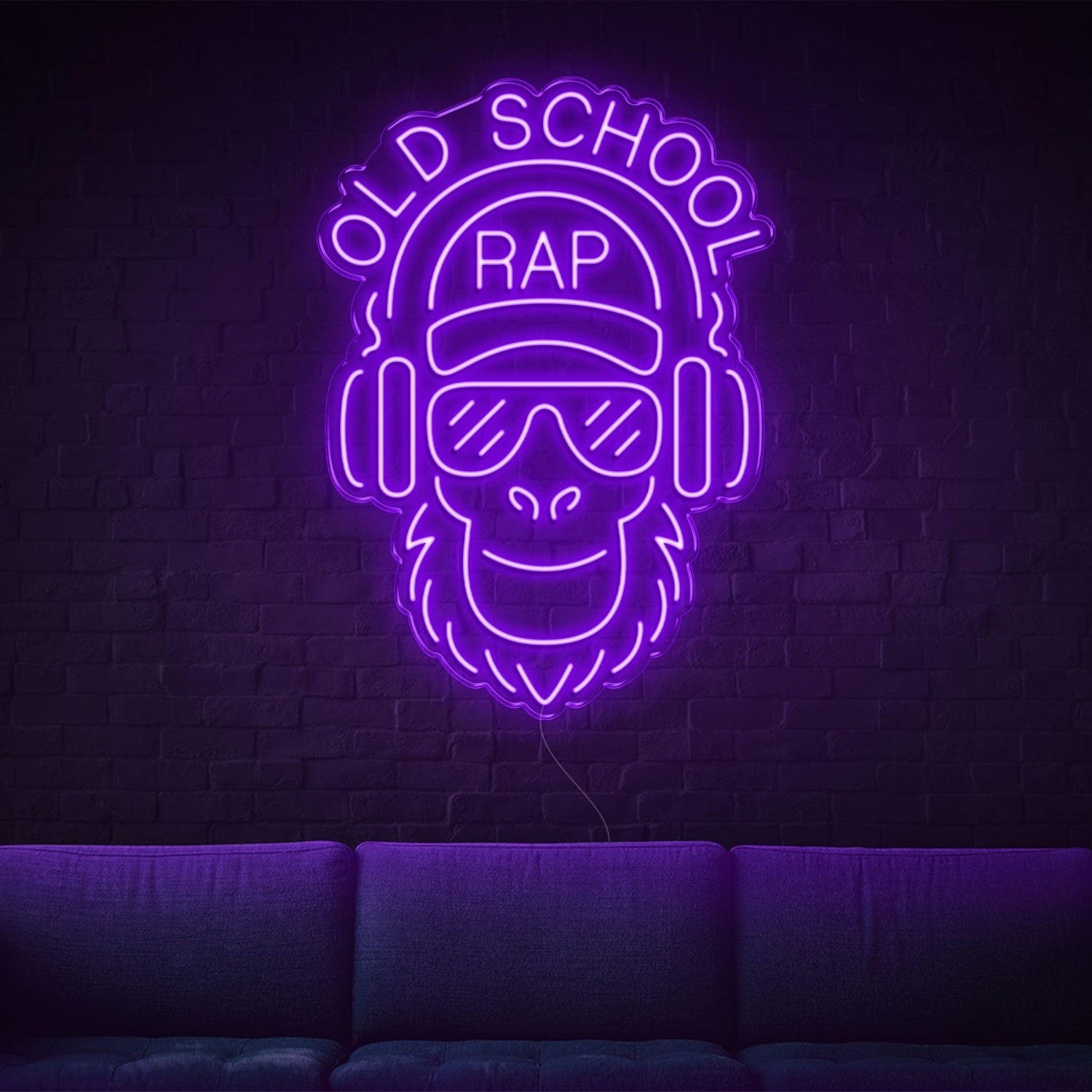 Green Monkey Old School Rap Led Neon Sign For Hip-Hop Room | Shineneon