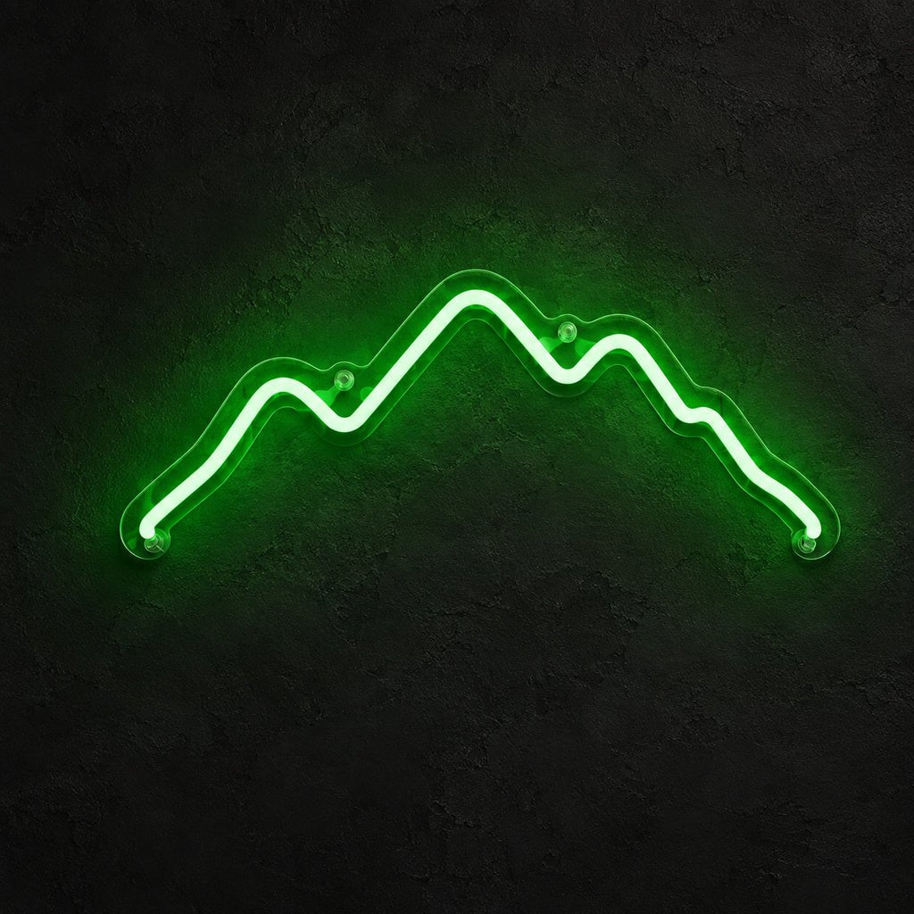 Green Mountain Outline LED Neon Sign - Shineneon