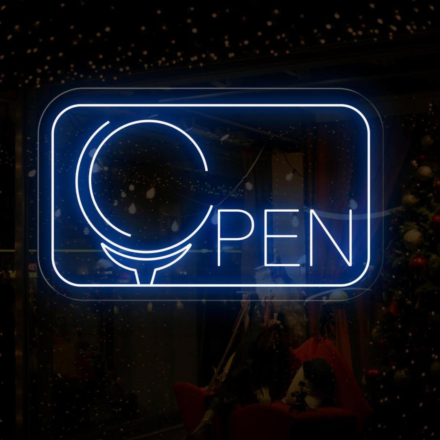 Green Open Cup Led Neon Sign For Barber Shop Decor | Shineneon