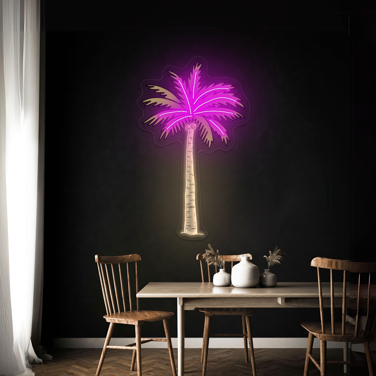 Green Palm Tree Beach Aesthetic Vsco Neon Signs For Outdoor - Shineneon