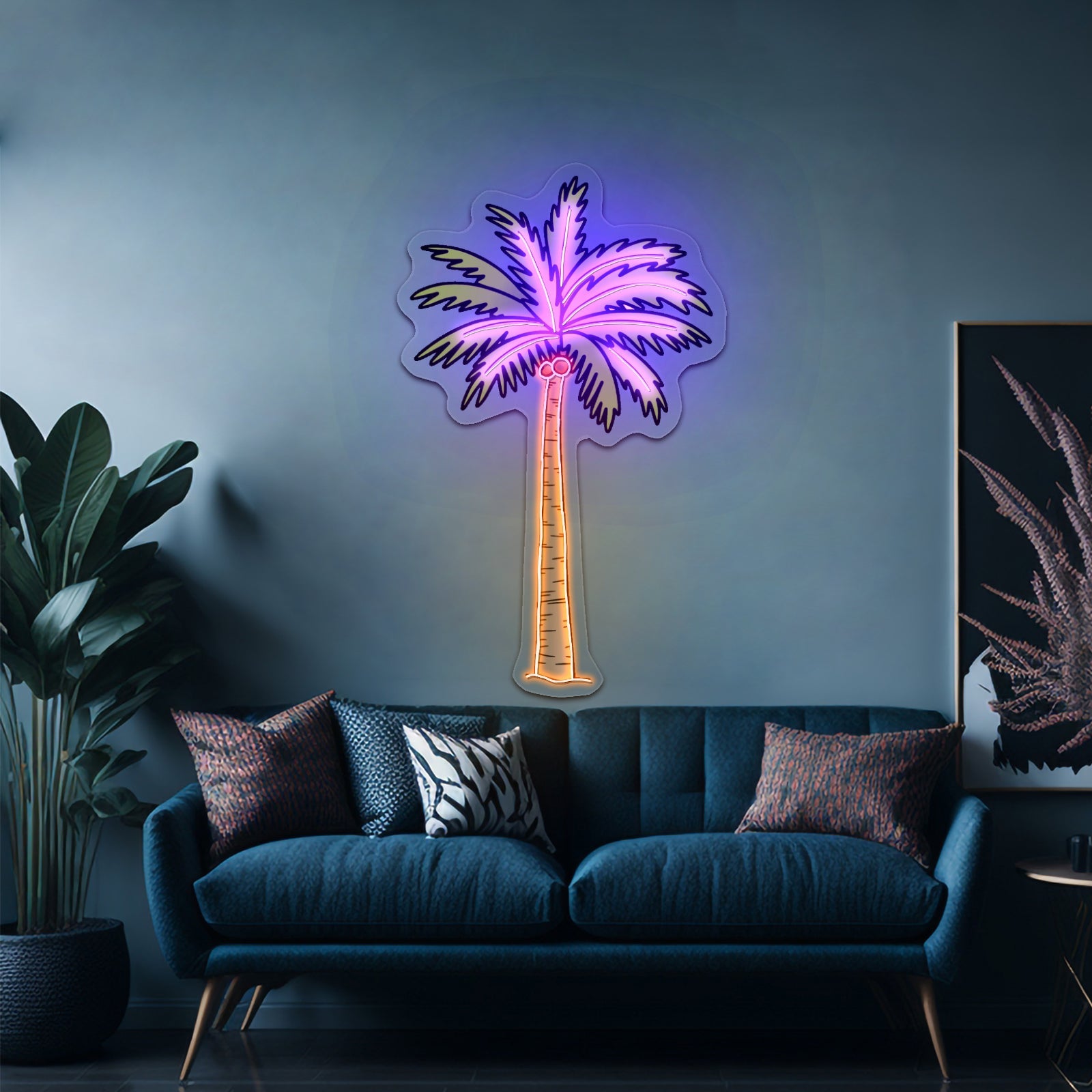 Green Palm Tree Beach Aesthetic Vsco Neon Signs For Outdoor - Shineneon