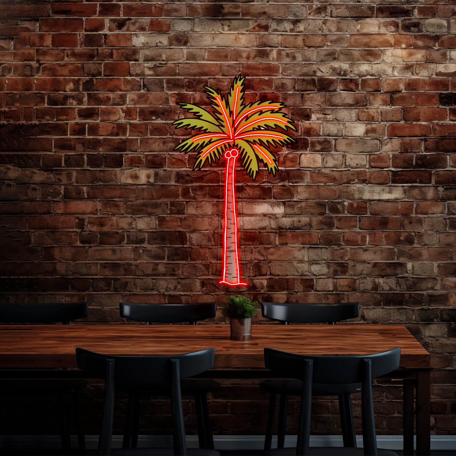 Green Palm Tree Beach Aesthetic Vsco Neon Signs For Outdoor