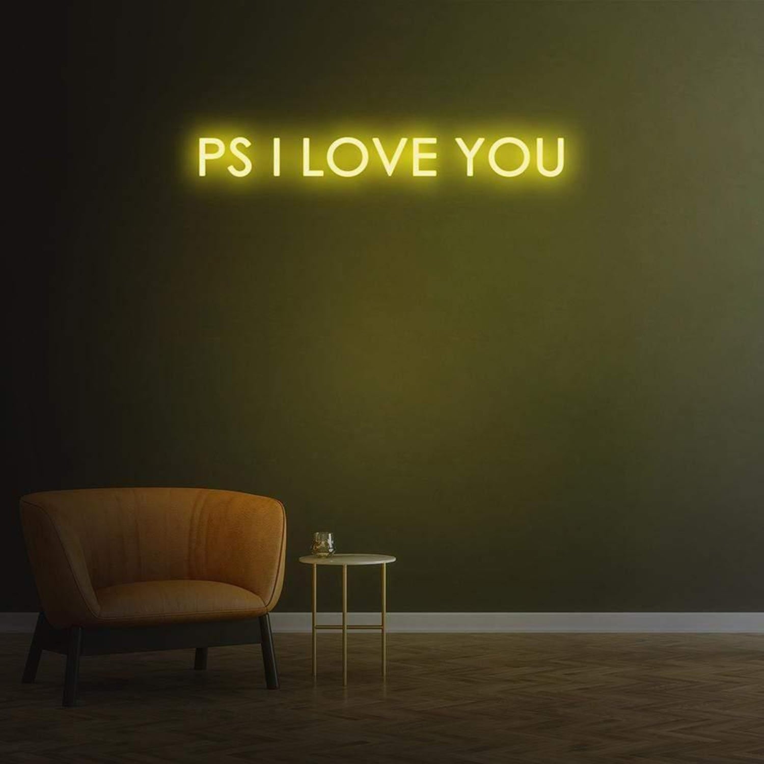 Green Ps I Love You Led Neon Sign For Modern Home Decor | Shineneon