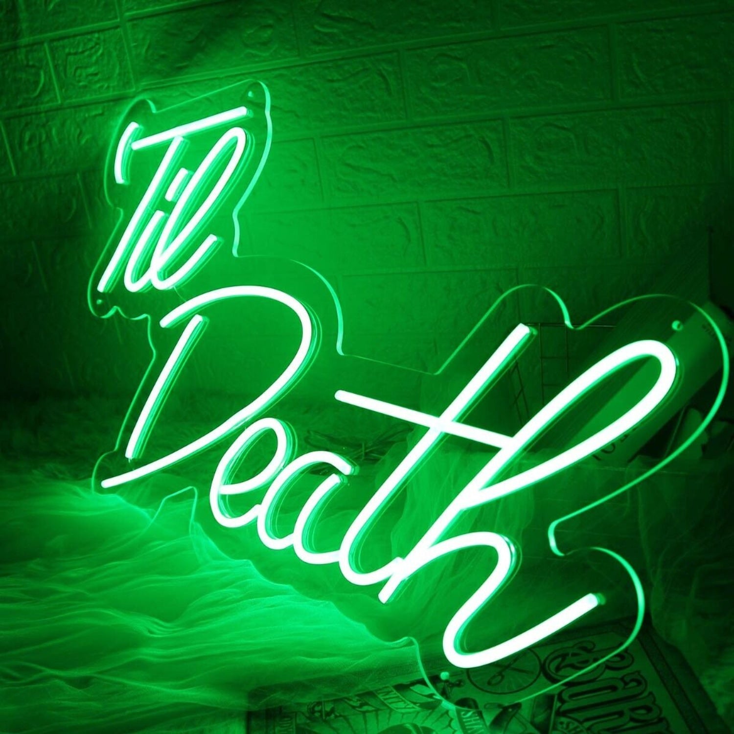 Green Till Death Led Neon Sign - Shineneon