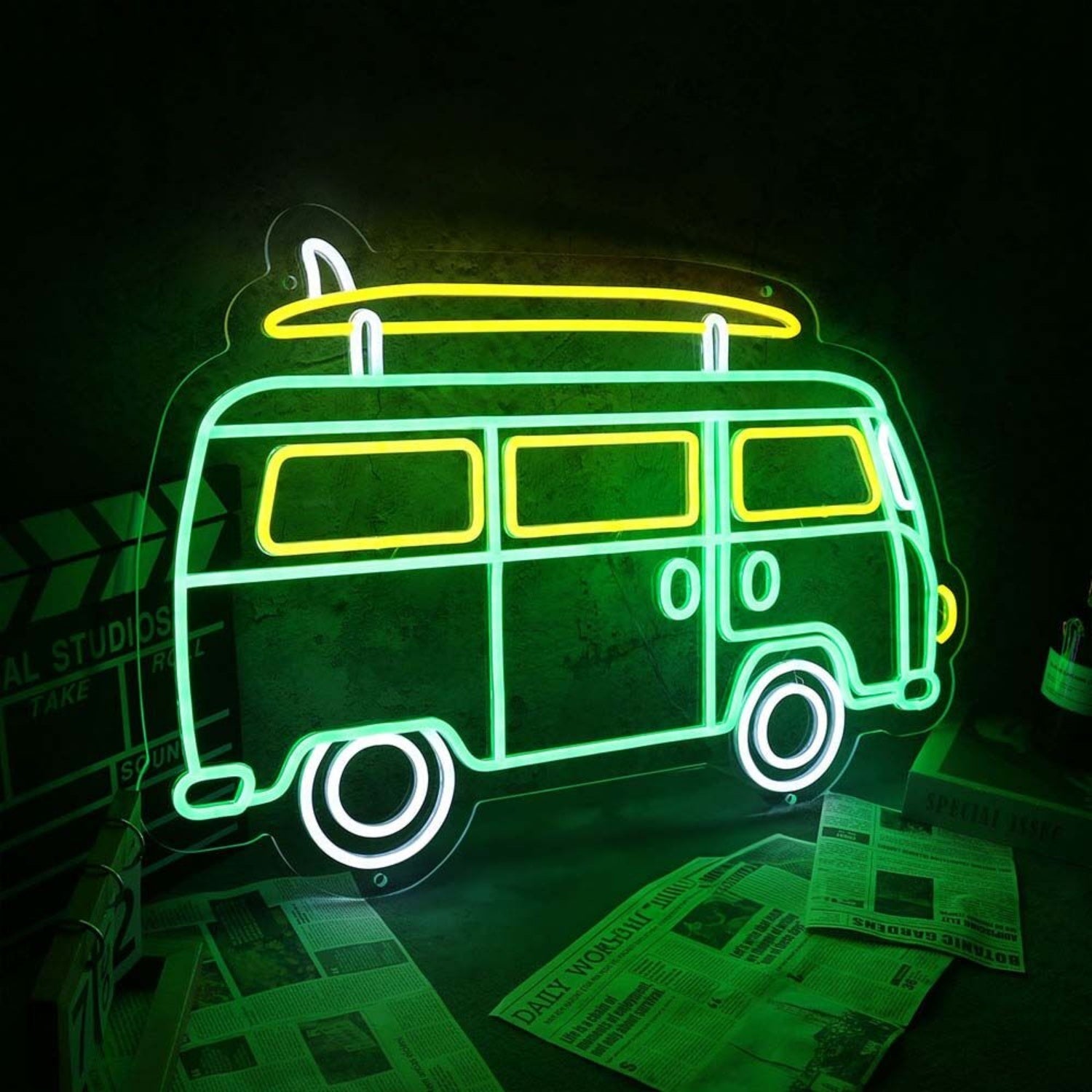 Green Van Neon Led Sign - Shineneon