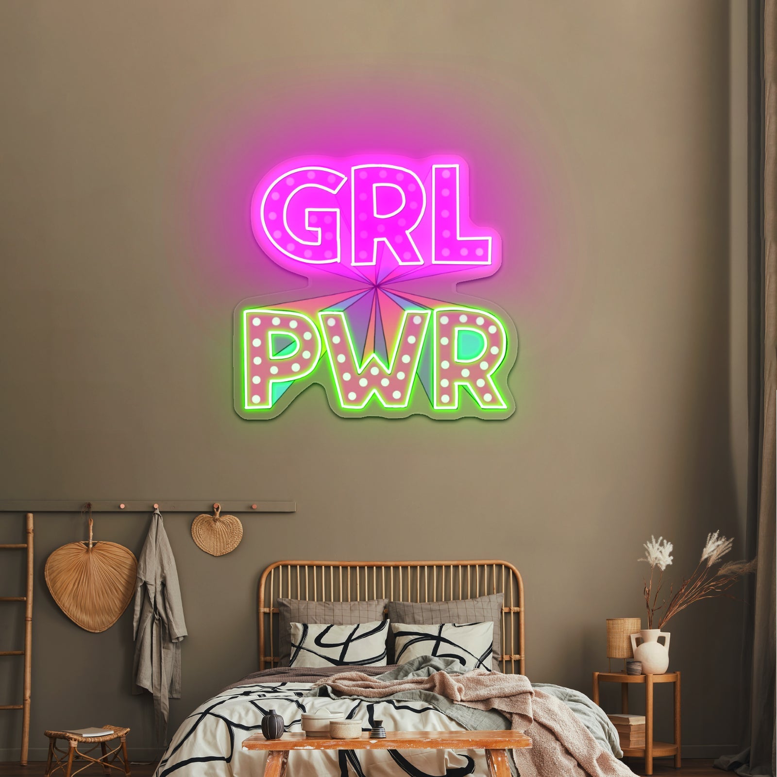 Gri Pwr Neon Signs For Bedroom - Shineneon