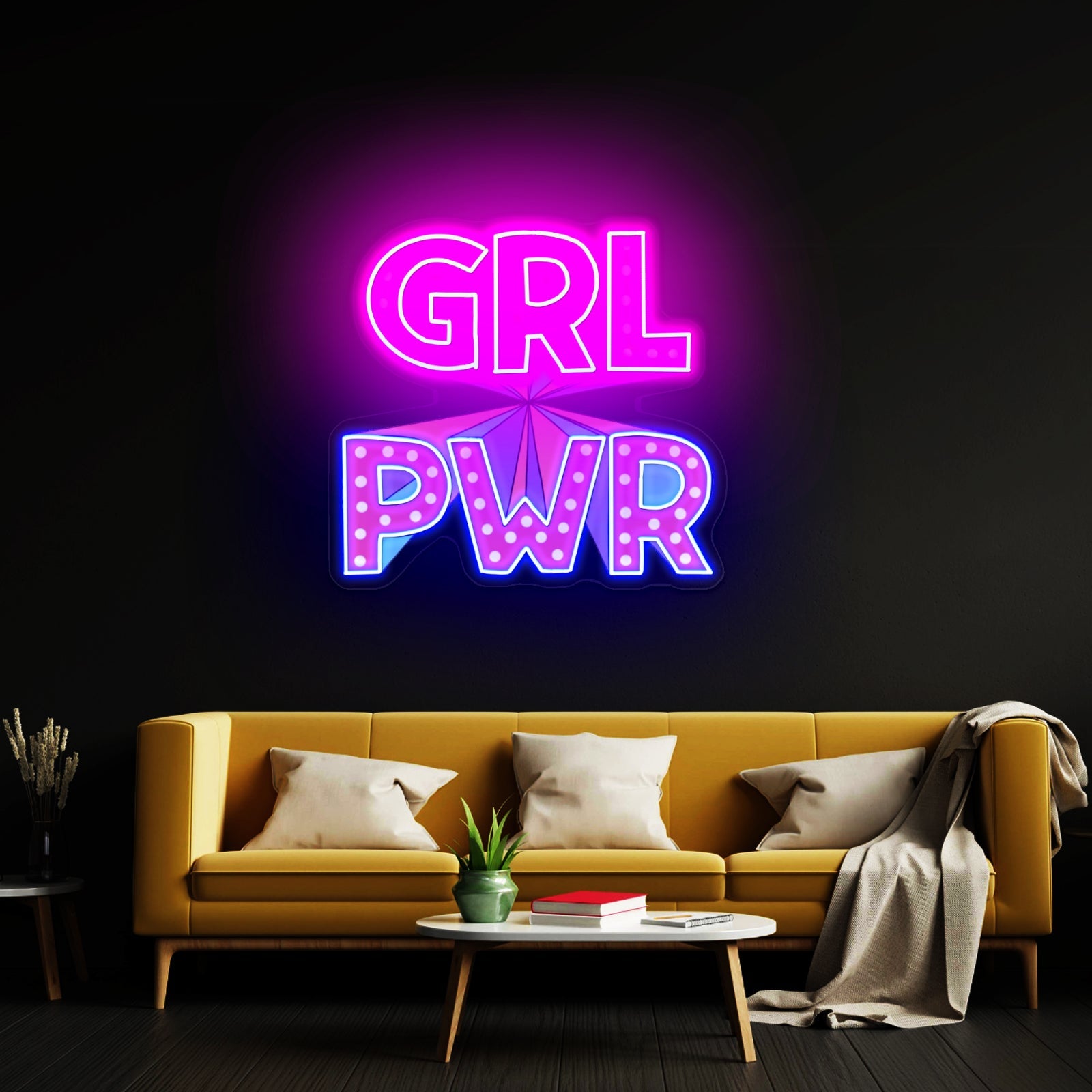 Gri Pwr Neon Signs For Bedroom - Shineneon