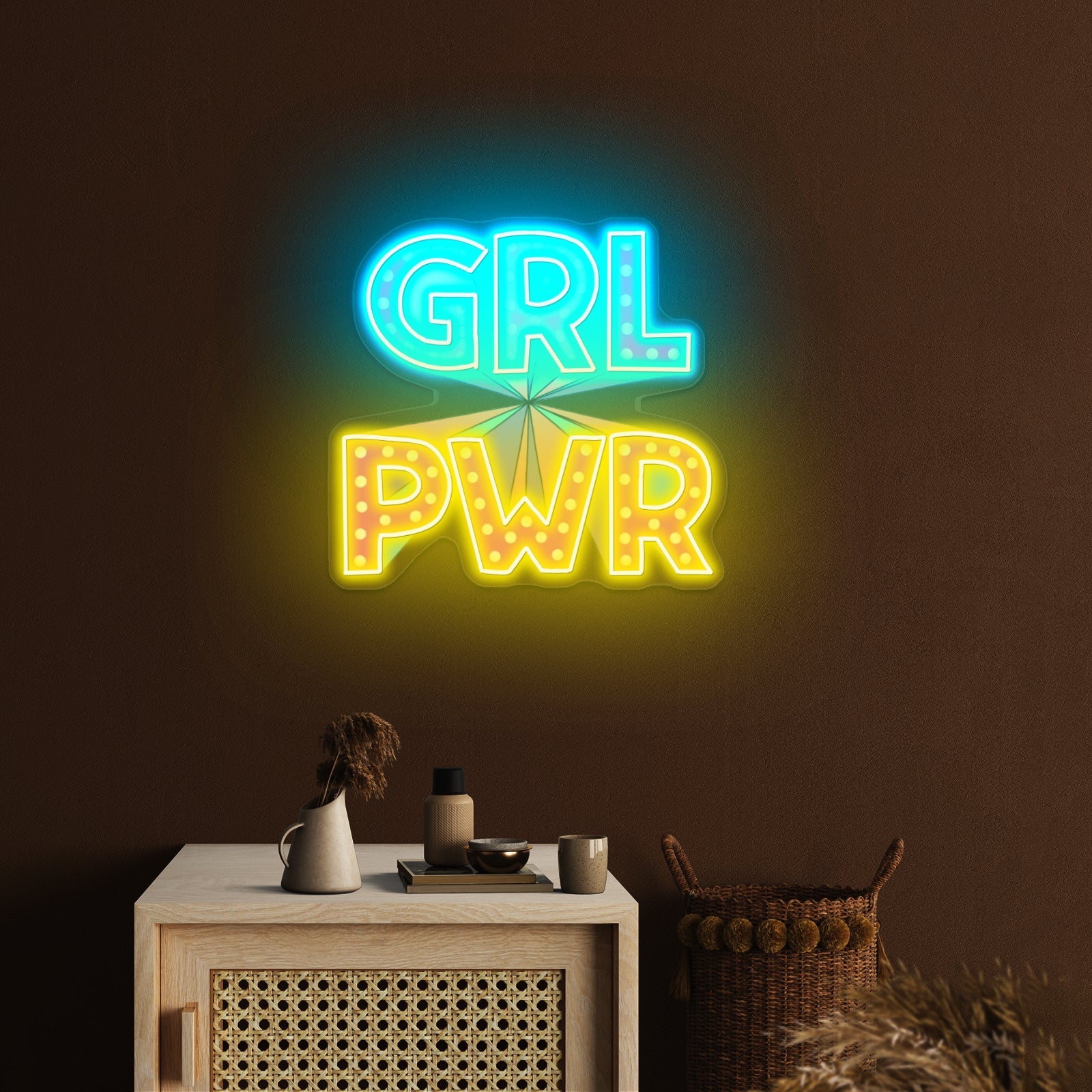 Gri Pwr Neon Signs For Bedroom - Shineneon