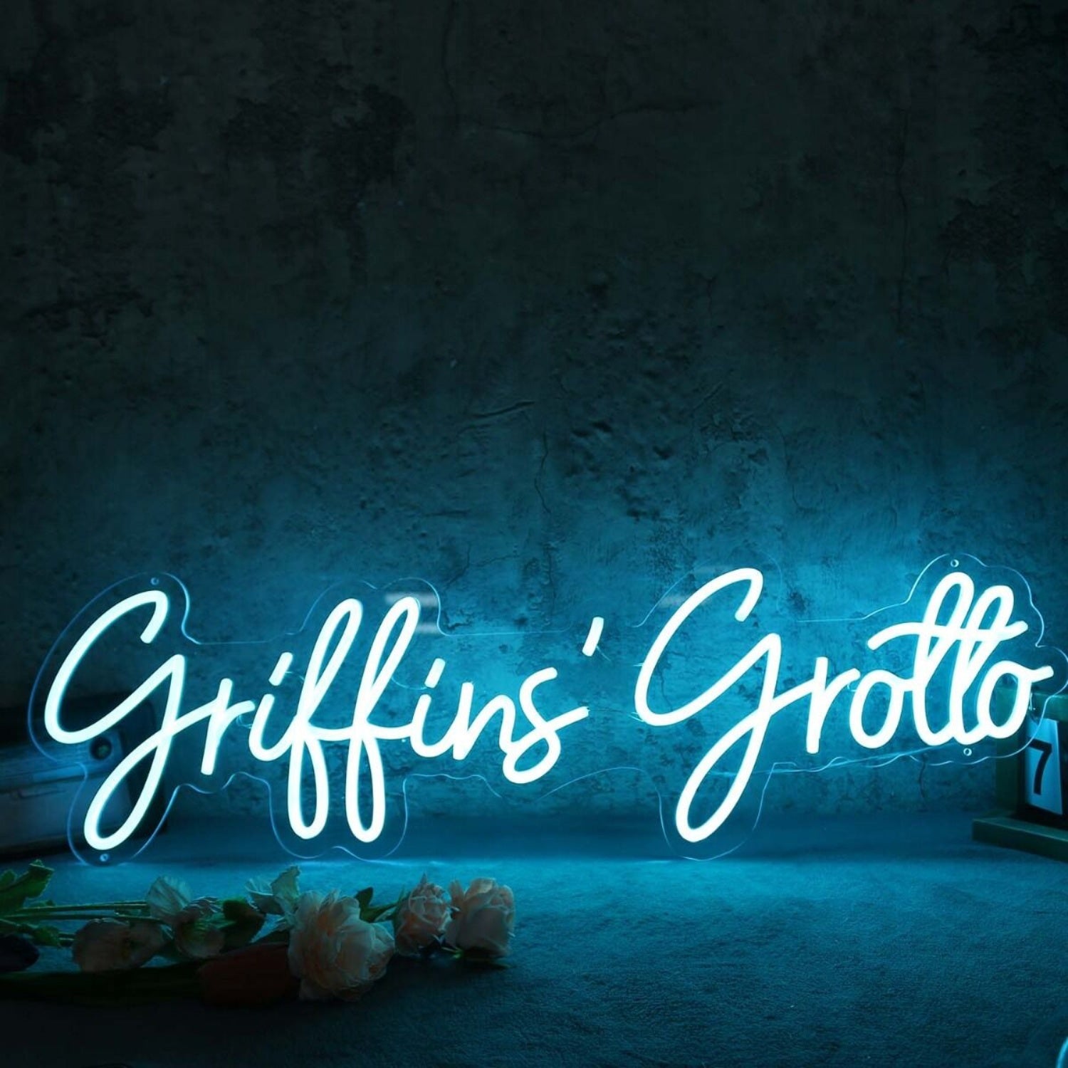 Griffins Grotto Blue Led Neon Sign | Shineneon