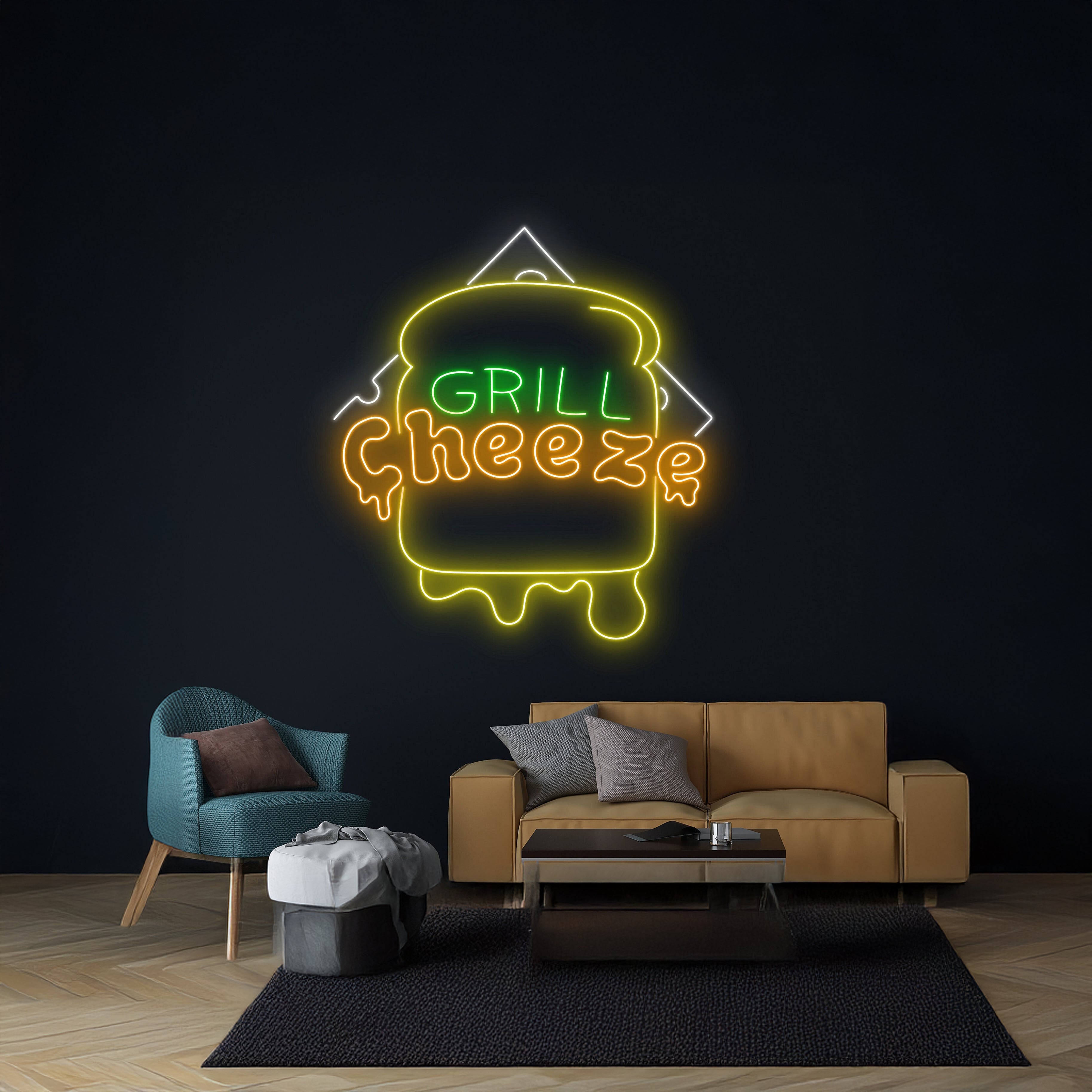 Grill Cheese Sandwich Neon Sign | Shineneon