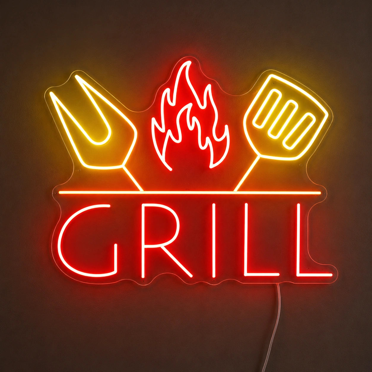 Grill Flame Neon Sign LED Neon Sign main product image