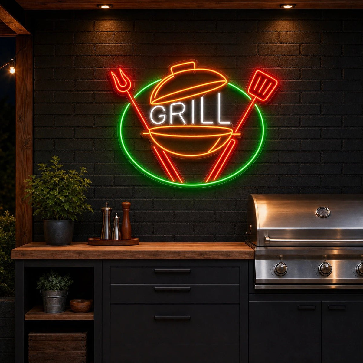 Grill Kettle Tools LED Neon Sign - Shineneon